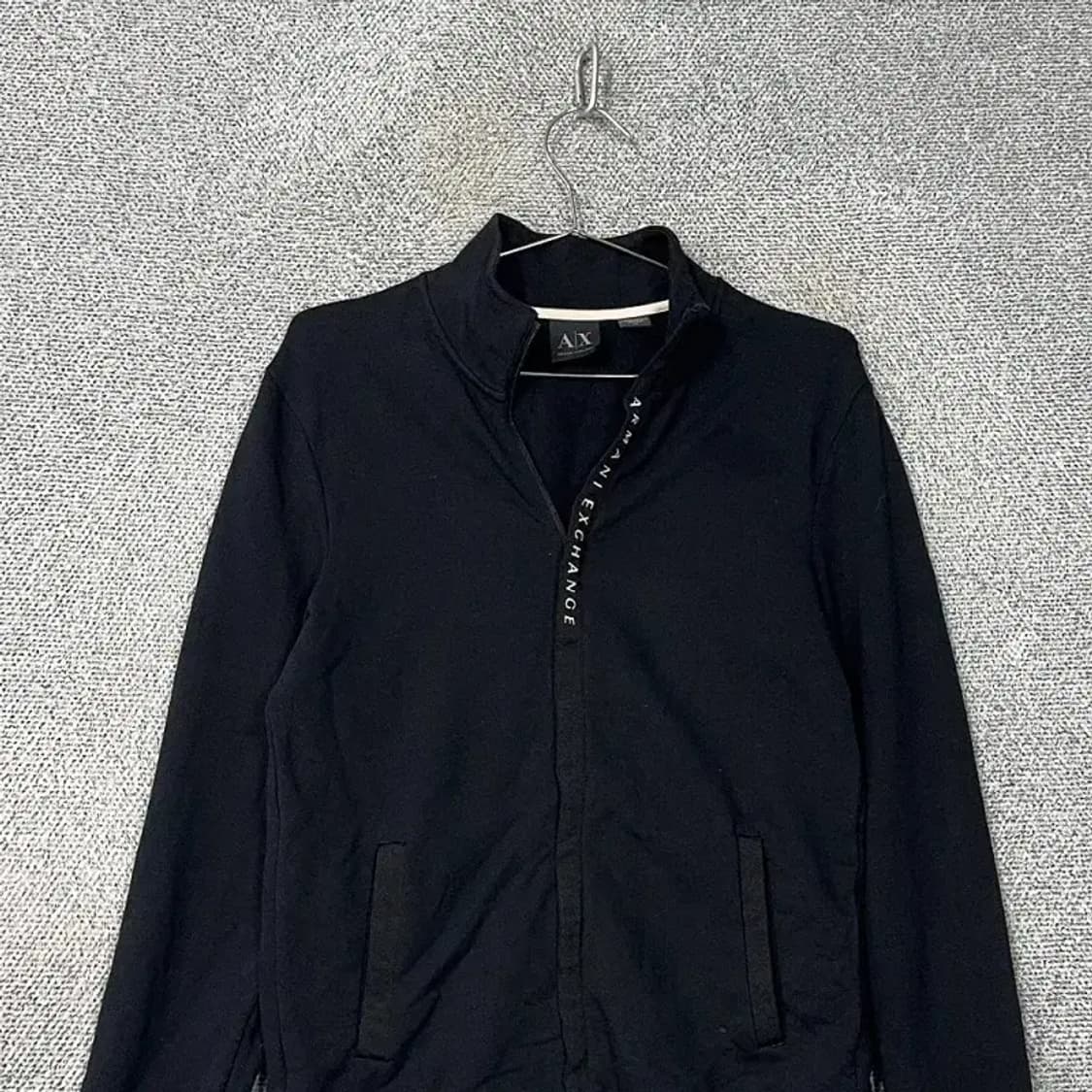 알마니 익스체인지 반집업 스펠로고 코튼 집업 S 상품이미지3