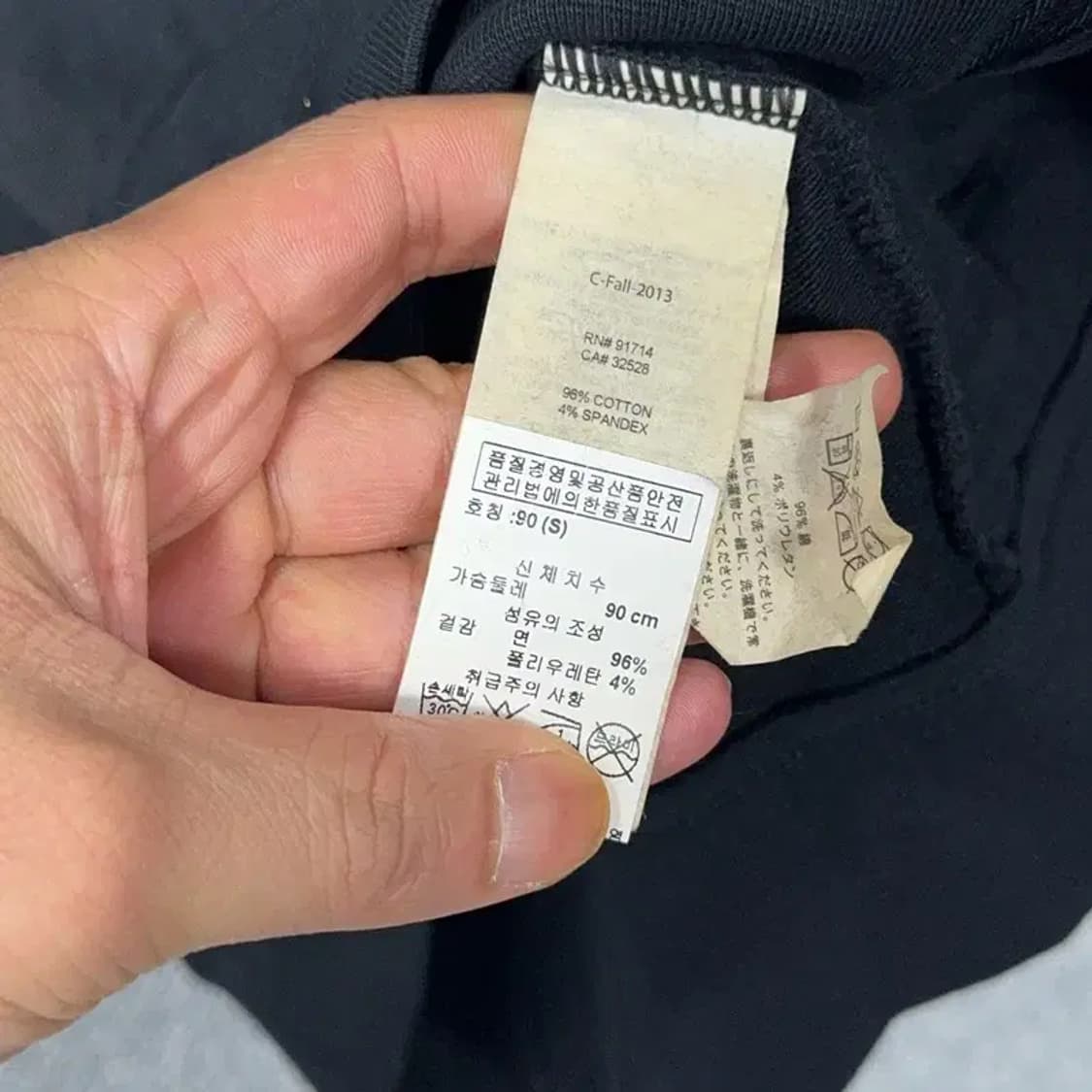 알마니 익스체인지 반집업 스펠로고 코튼 집업 S 상품이미지7