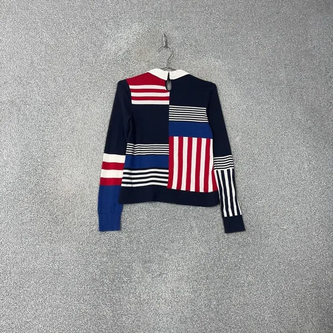 타미힐피거 빈티지 패턴 카라 니트 XS 상품이미지2
