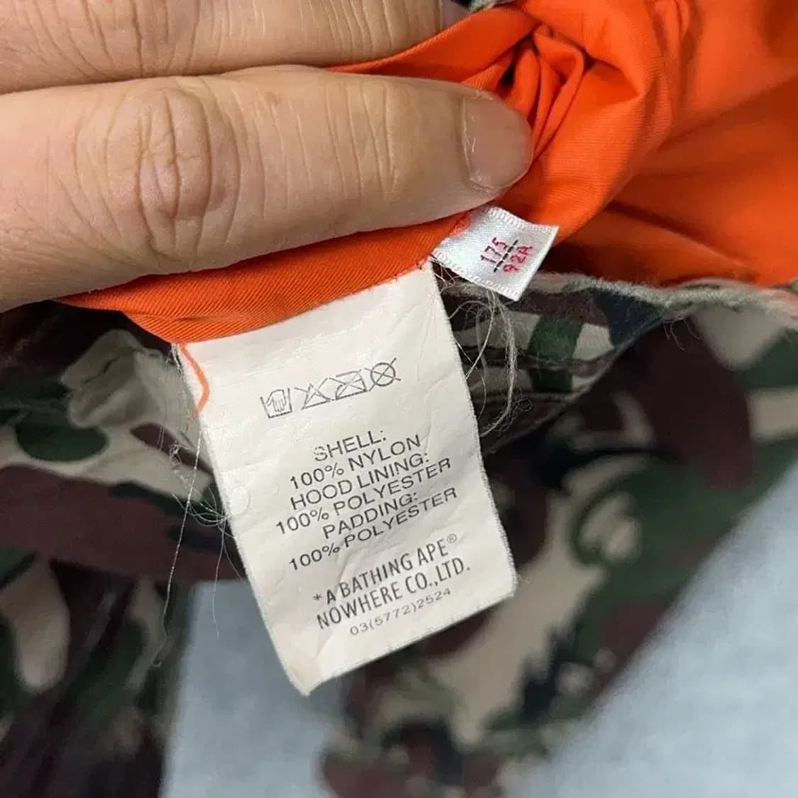 베이프 에이프 밀리터리 카모 자켓 L 상품이미지10