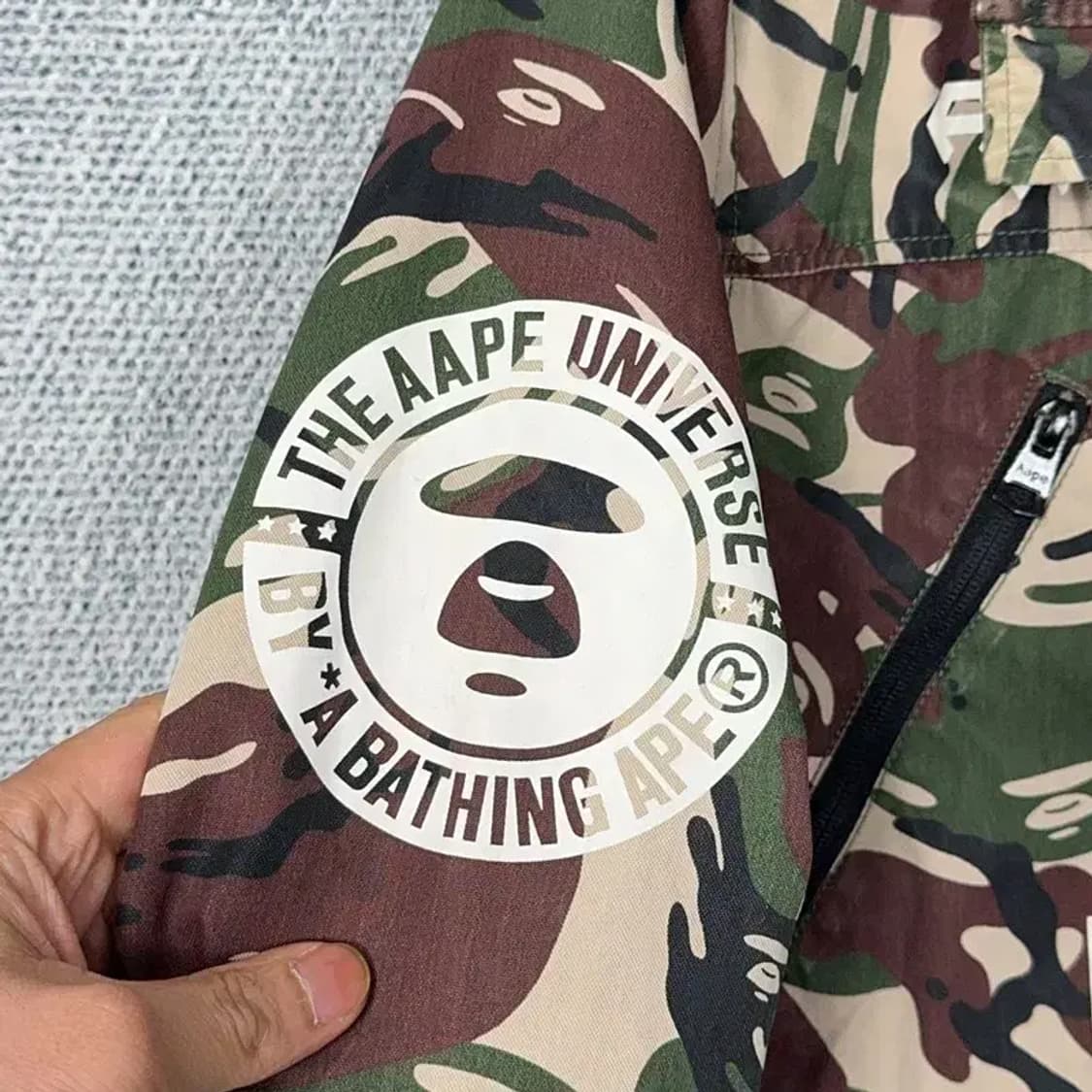 베이프 에이프 밀리터리 카모 자켓 L 상품이미지5