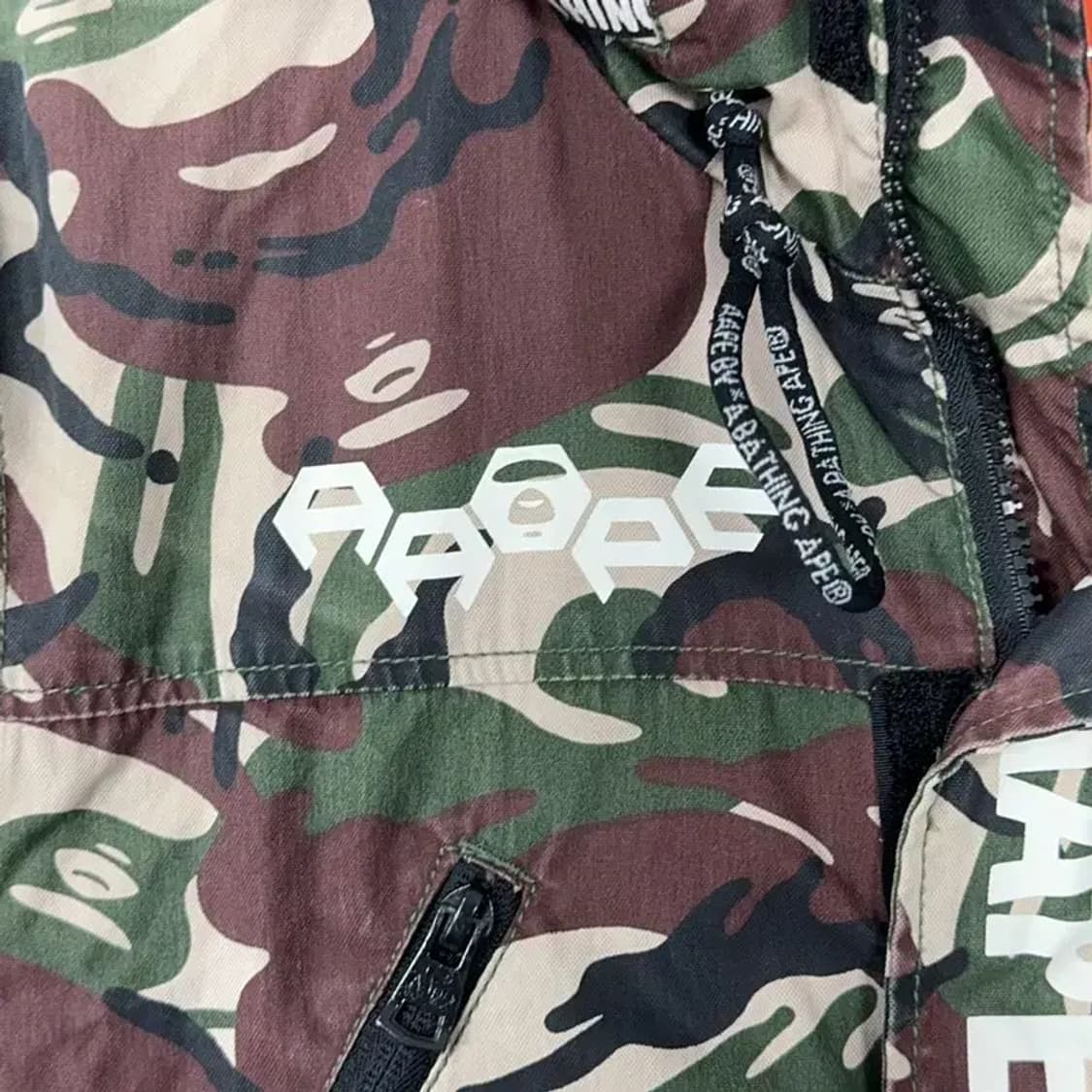 베이프 에이프 밀리터리 카모 자켓 L 상품이미지6