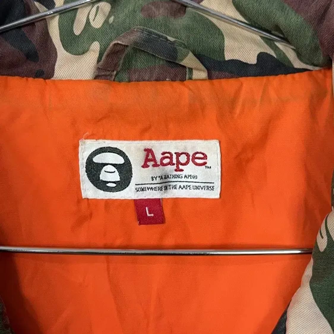 베이프 에이프 밀리터리 카모 자켓 L 상품이미지9