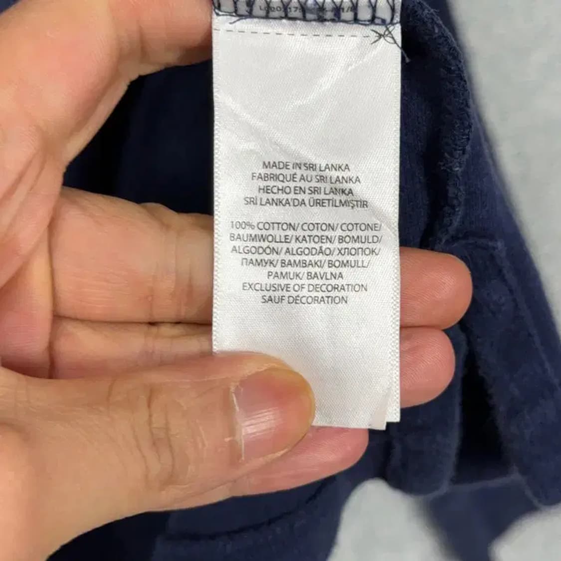 폴로 신형 네이비 코튼 반집업 니트 M 상품이미지5