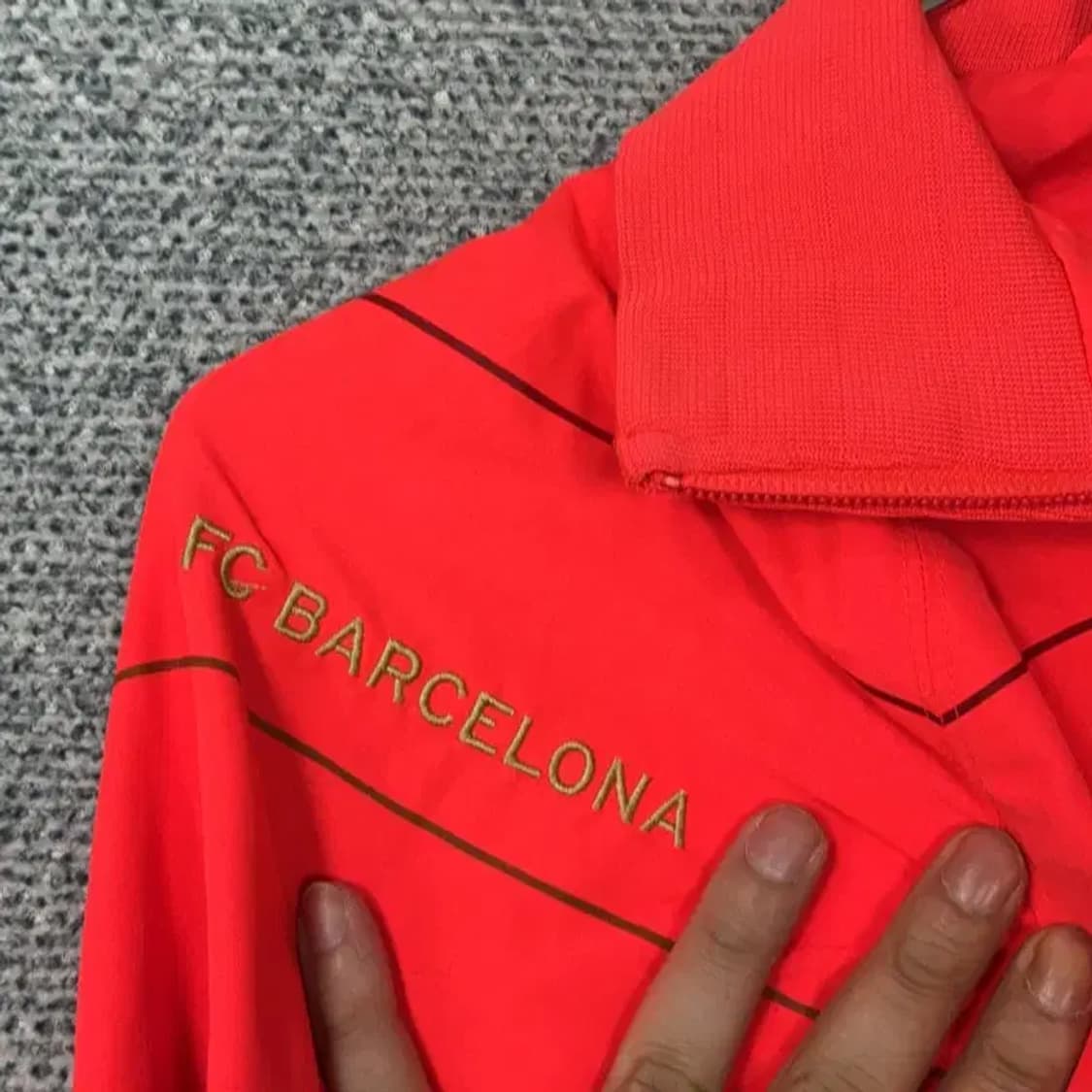 나이키 바르셀로나 코랄 트랙탑 집업 저지 S 상품이미지5