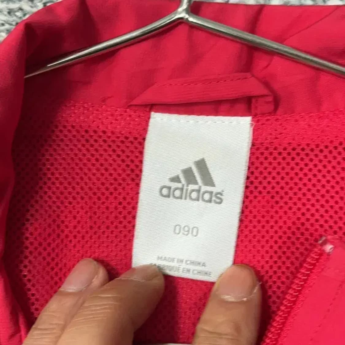 아디다스 삼선 레드 바람막이 90 상품이미지4