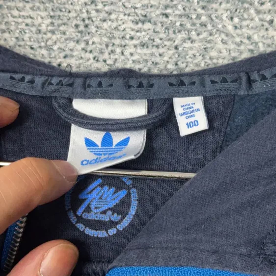 아디다스 빈티지 로고 후드집업 100 상품이미지8