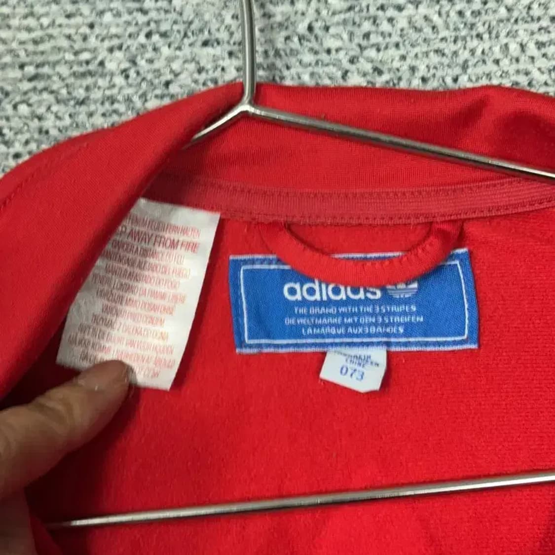 아디다스 파이어버드 레드 트랙탑 저지 XS 상품이미지6