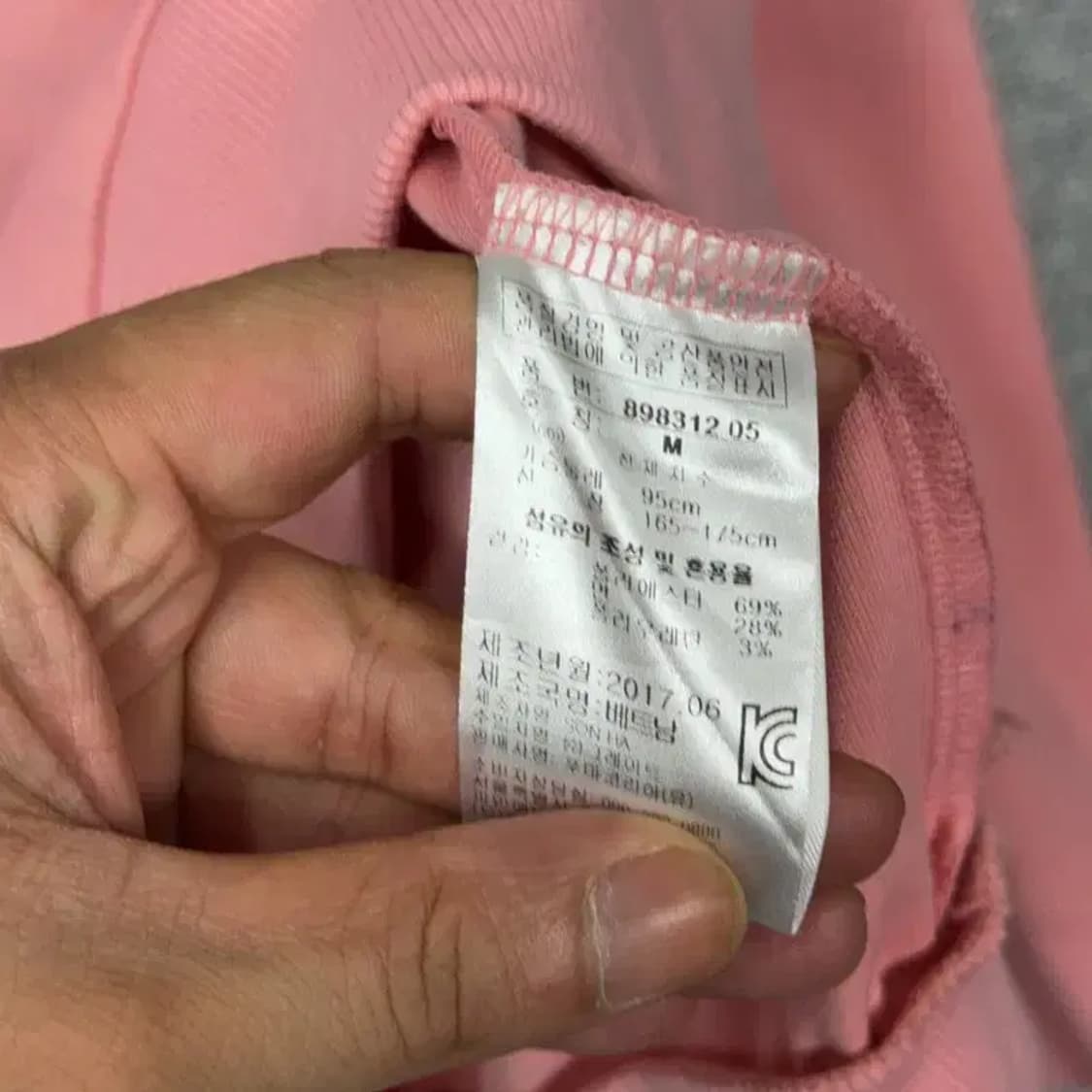 푸마 연핑크 빅로고 맨투맨 M 상품이미지6