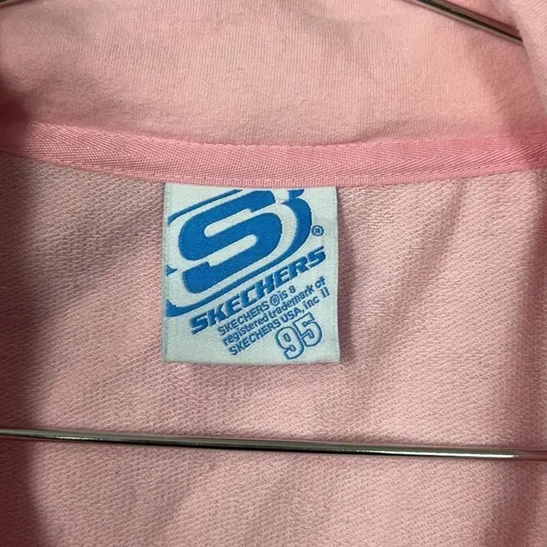 스케쳐스 연핑크 빈티지 코튼 집업 저지 95 상품이미지4