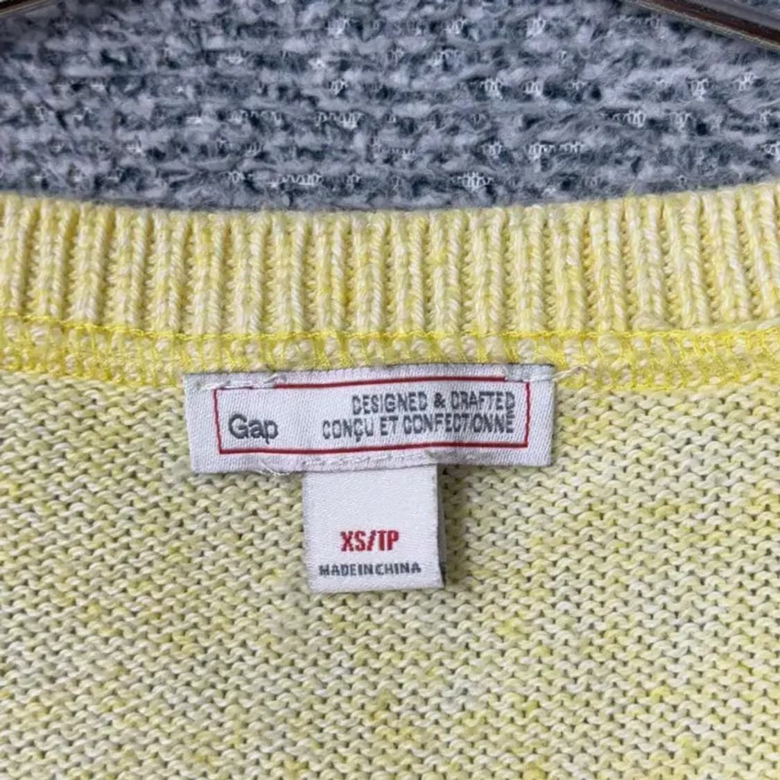 갭 옐로우 니트 XS 상품이미지5