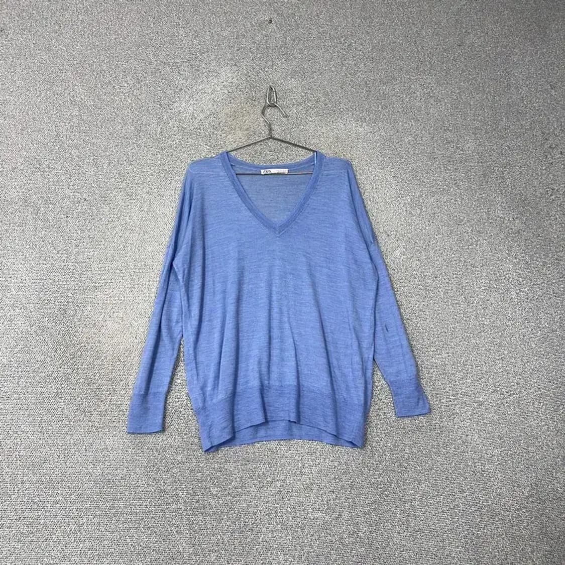 자라 오버핏 브이넥 니트 S 상품이미지1