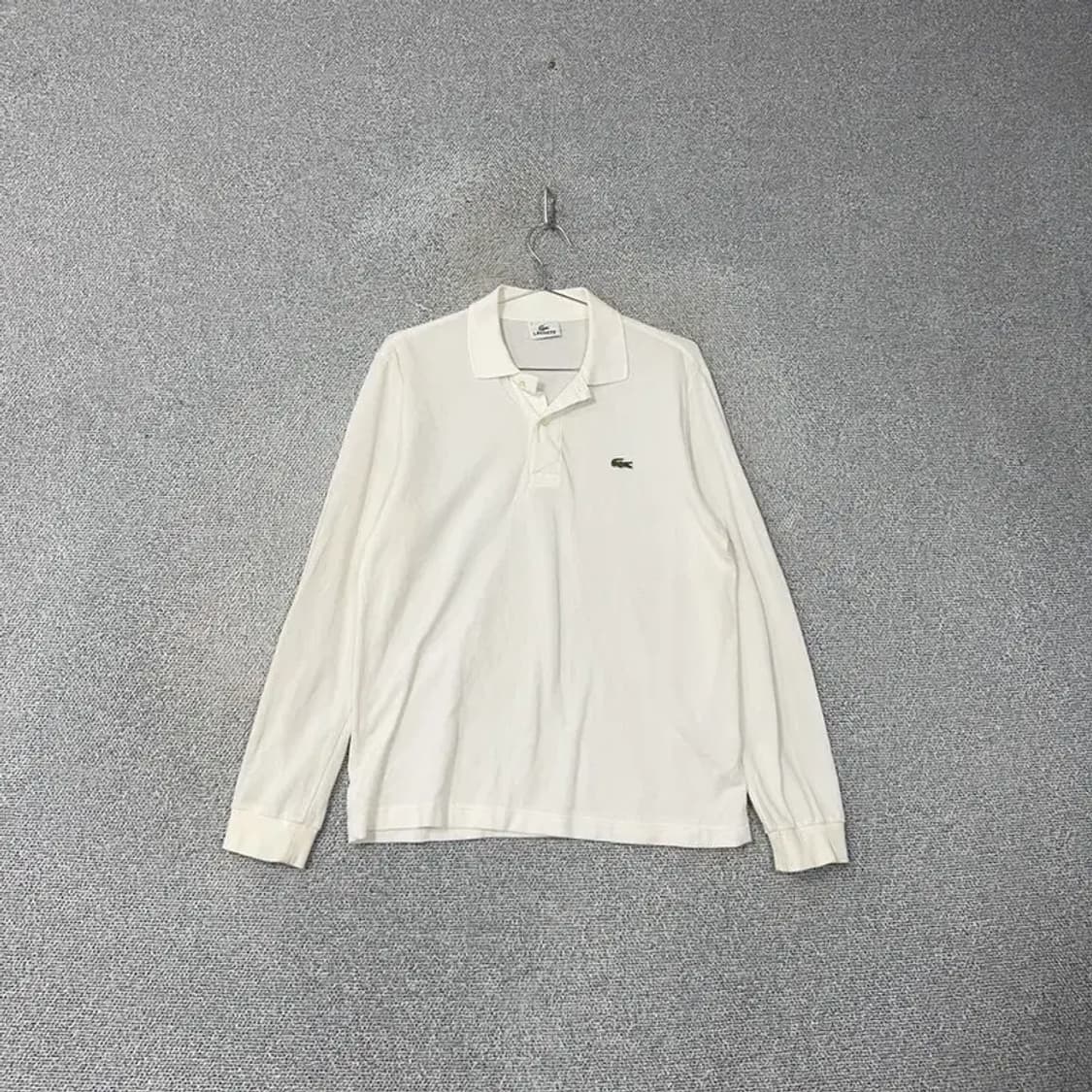 라코스테 화이트 로고 카라티 95 상품이미지1