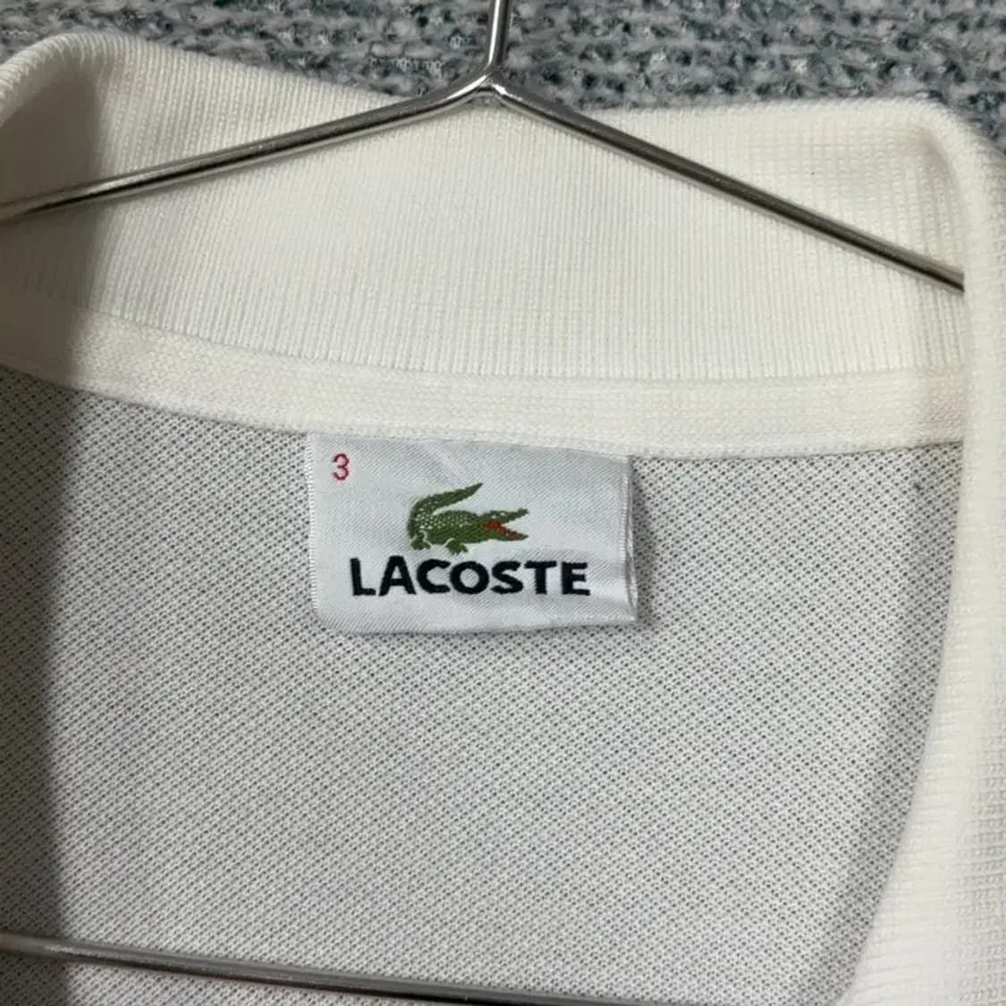 라코스테 화이트 로고 카라티 95 상품이미지4