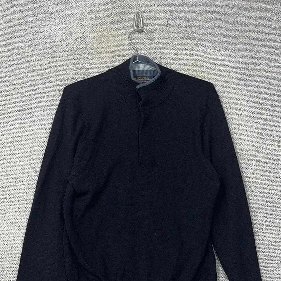 브룩스브라더스 메리노울 반집업 네이비 니트 S 상품이미지3