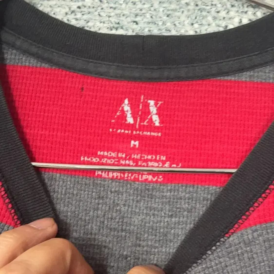 알마니 익스체인지 스트라이프 긴팔티 M 상품이미지4