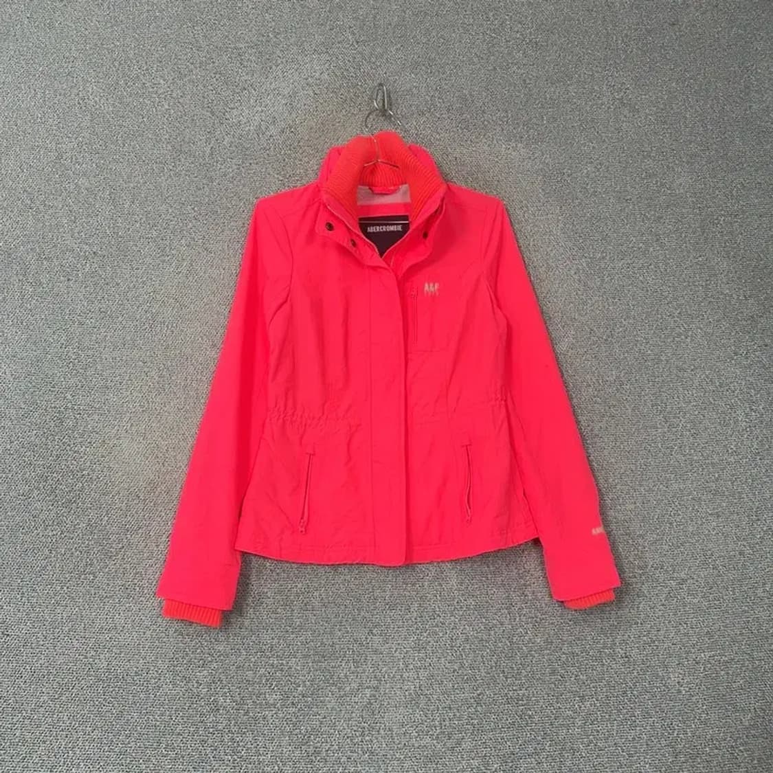 아베크롬비 핑크 형광 로고 바람막이 자켓 S 상품이미지1