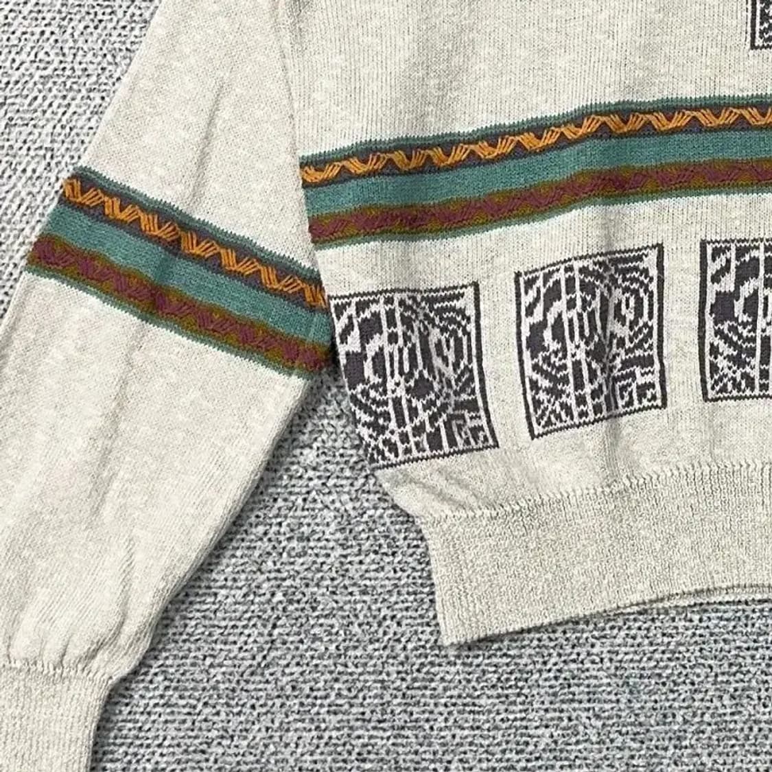 빈티지 패턴 올드스쿨 니트 상품이미지3