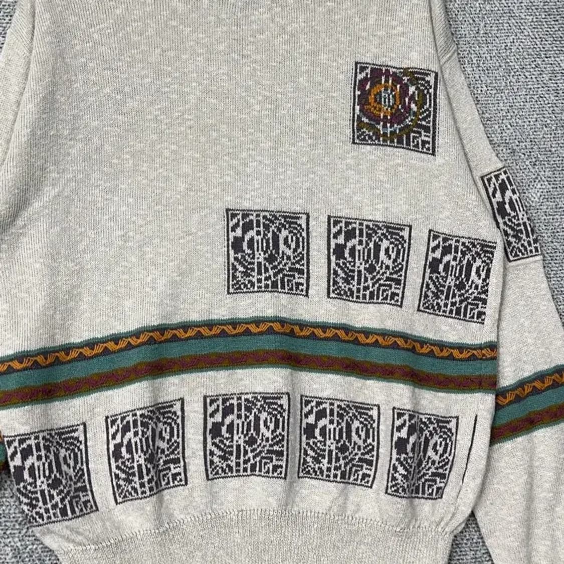 빈티지 패턴 올드스쿨 니트 상품이미지4