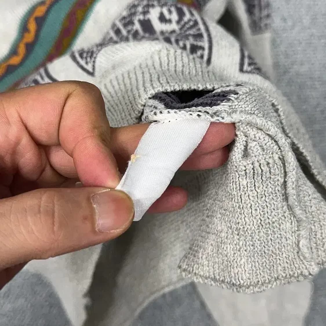 빈티지 패턴 올드스쿨 니트 상품이미지5