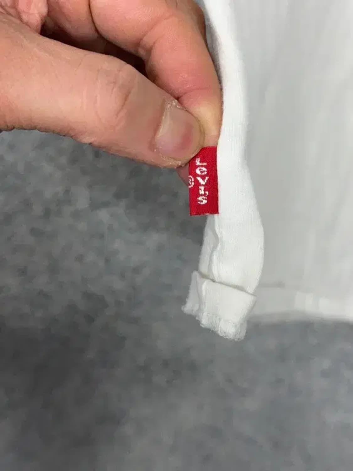 리바이스 프린팅 화이트 슬리브 긴팔티 L 상품이미지8