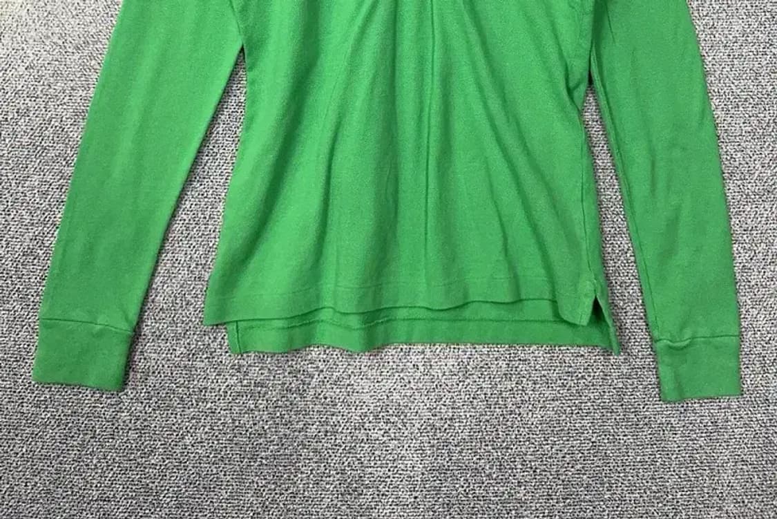 [새상품]폴로 빈티지 금장 자수 그린 긴팔 카라티 L 상품이미지4