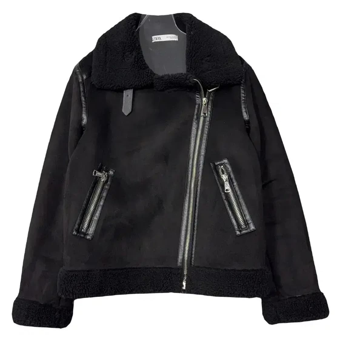 자라 블랙 여성 무스탕 자켓 XS 상품이미지1