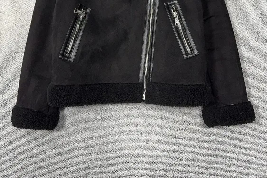 자라 블랙 여성 무스탕 자켓 XS 상품이미지4