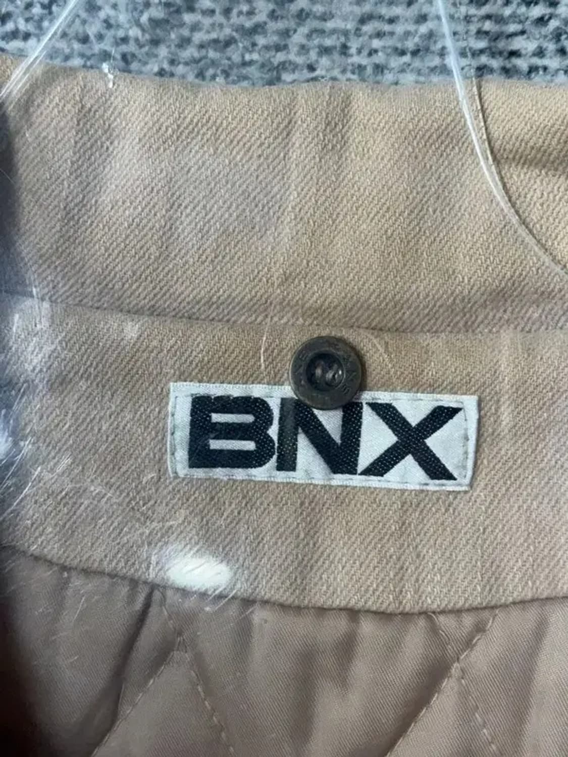 BNX 빈티지 베이지 버튼 사파리 견장 자수 트렌치 코트 S 상품이미지6