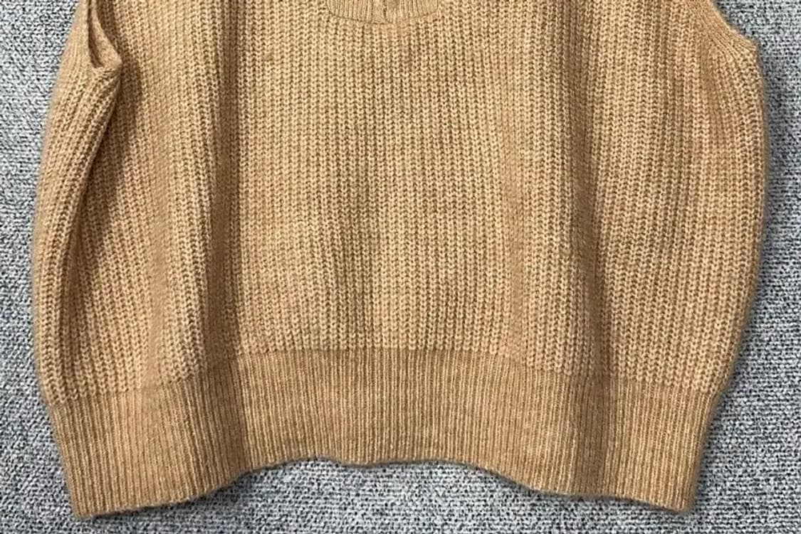 샵사이더 베이지 니트 조끼 4XL 상품이미지4