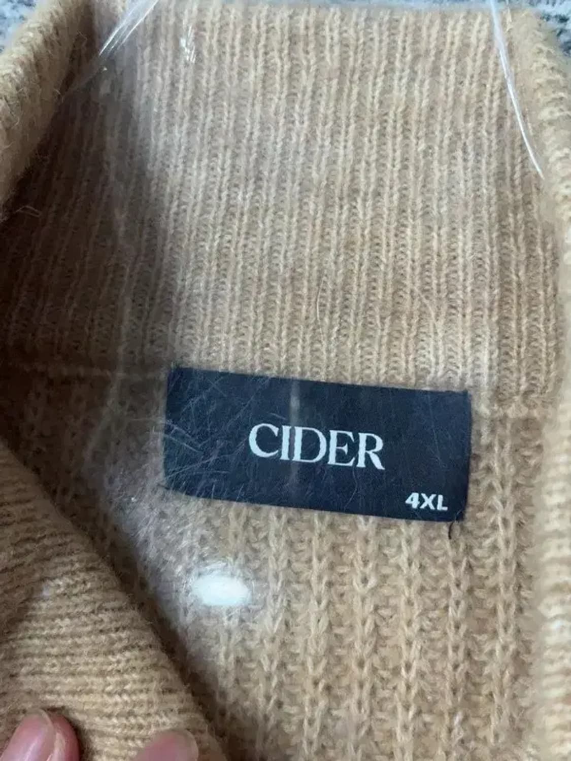 샵사이더 베이지 니트 조끼 4XL 상품이미지7