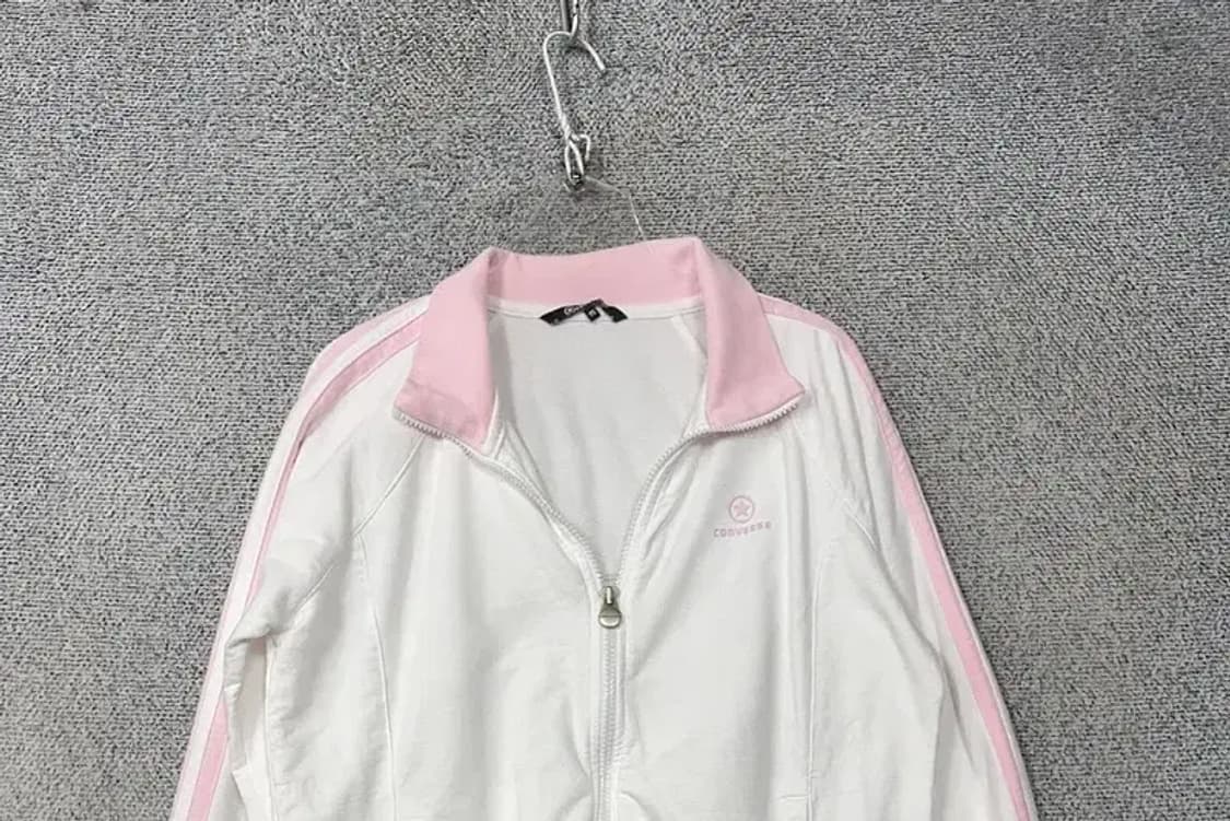 컨버스 흰핑 빈티지 트랙탑 집업 저지 M 상품이미지3