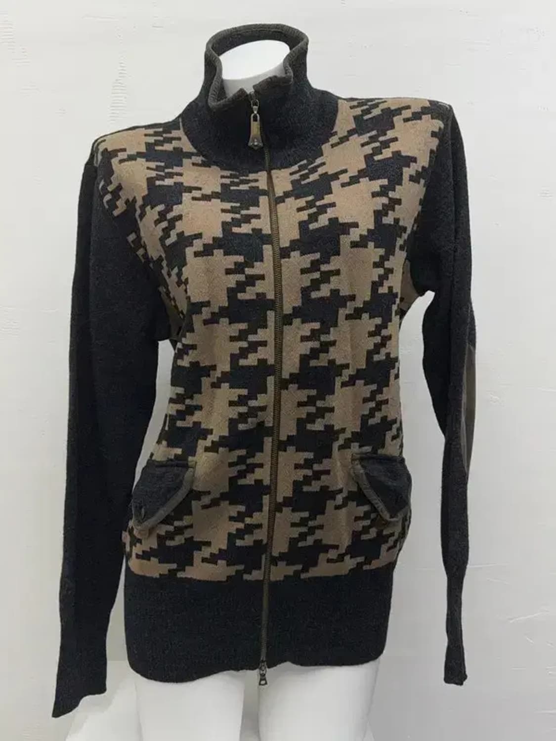 비비안 웨스트우드 체크 블랙 투웨이 집업 L 상품이미지1