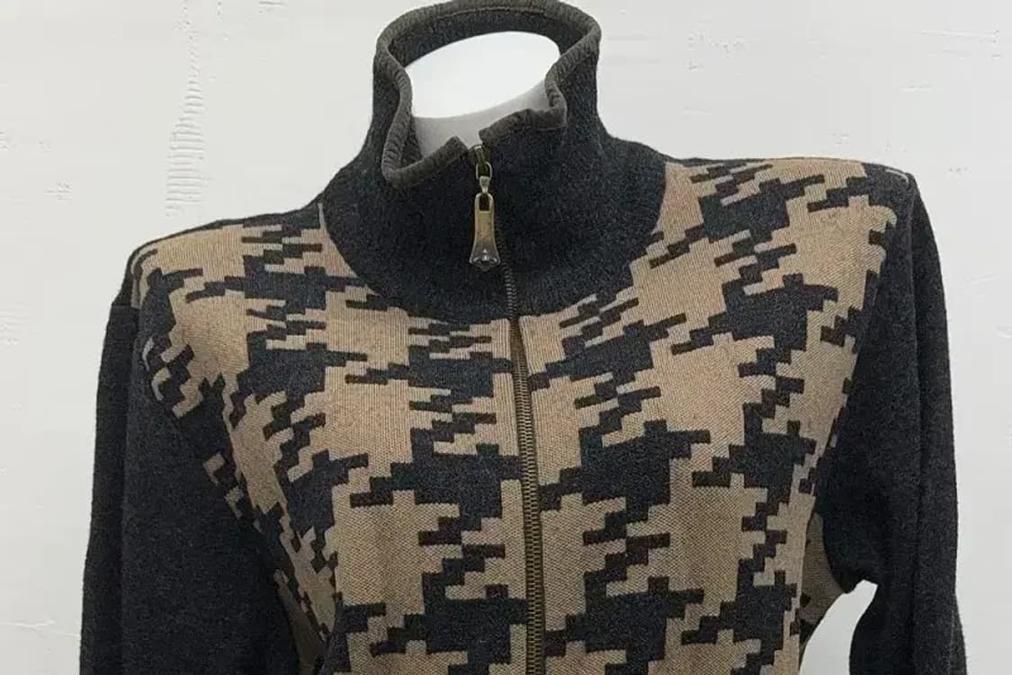 비비안 웨스트우드 체크 블랙 투웨이 집업 L 상품이미지3