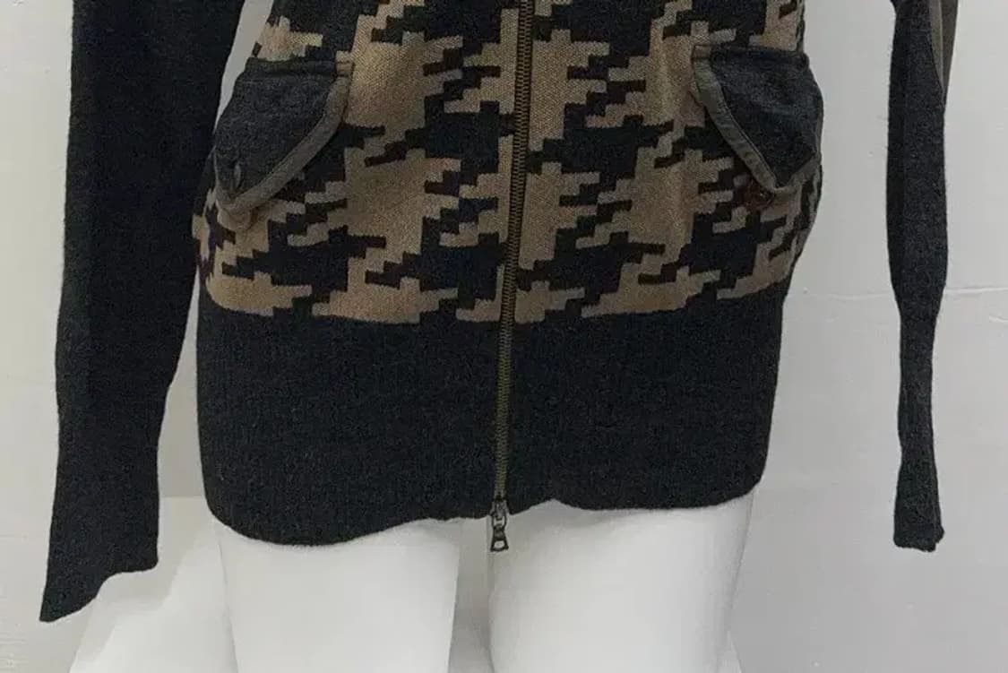 비비안 웨스트우드 체크 블랙 투웨이 집업 L 상품이미지5