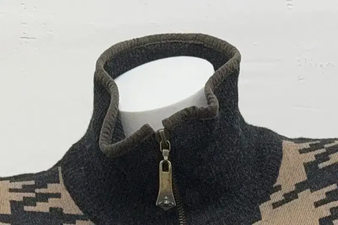 비비안 웨스트우드 체크 블랙 투웨이 집업 L 상품이미지6