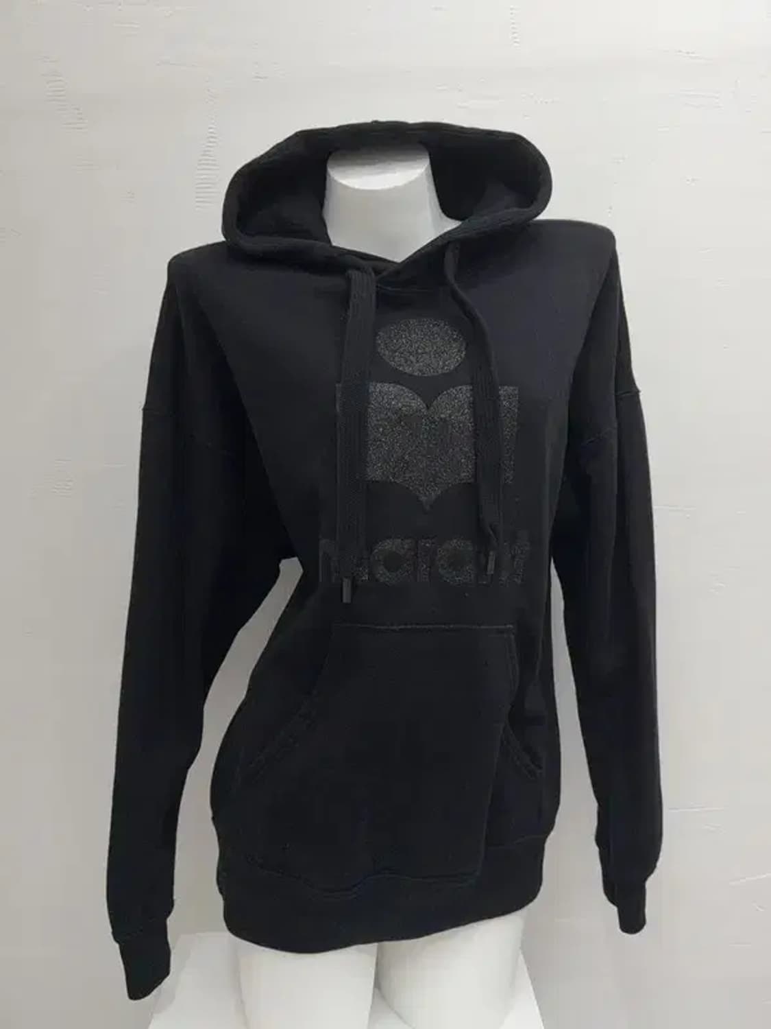 이자벨마랑 로고 프린팅 블랙 후드티 034 상품이미지1