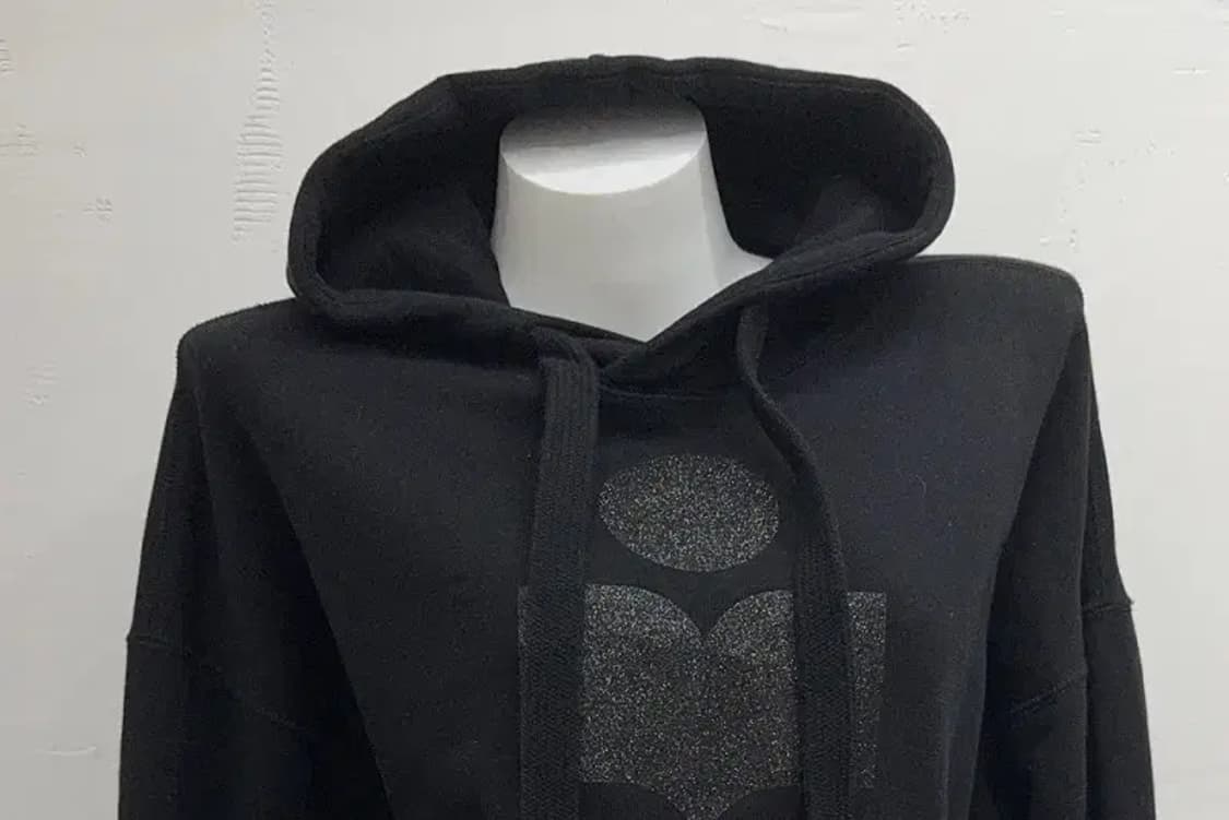 이자벨마랑 로고 프린팅 블랙 후드티 034 상품이미지3