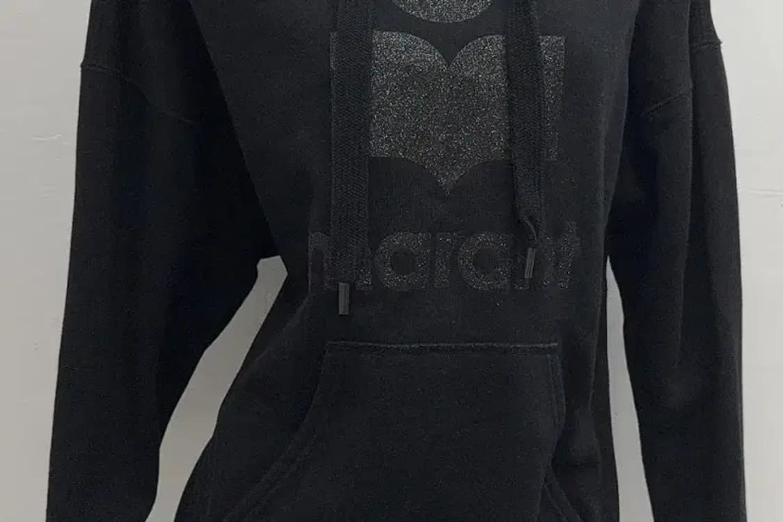 이자벨마랑 로고 프린팅 블랙 후드티 034 상품이미지4