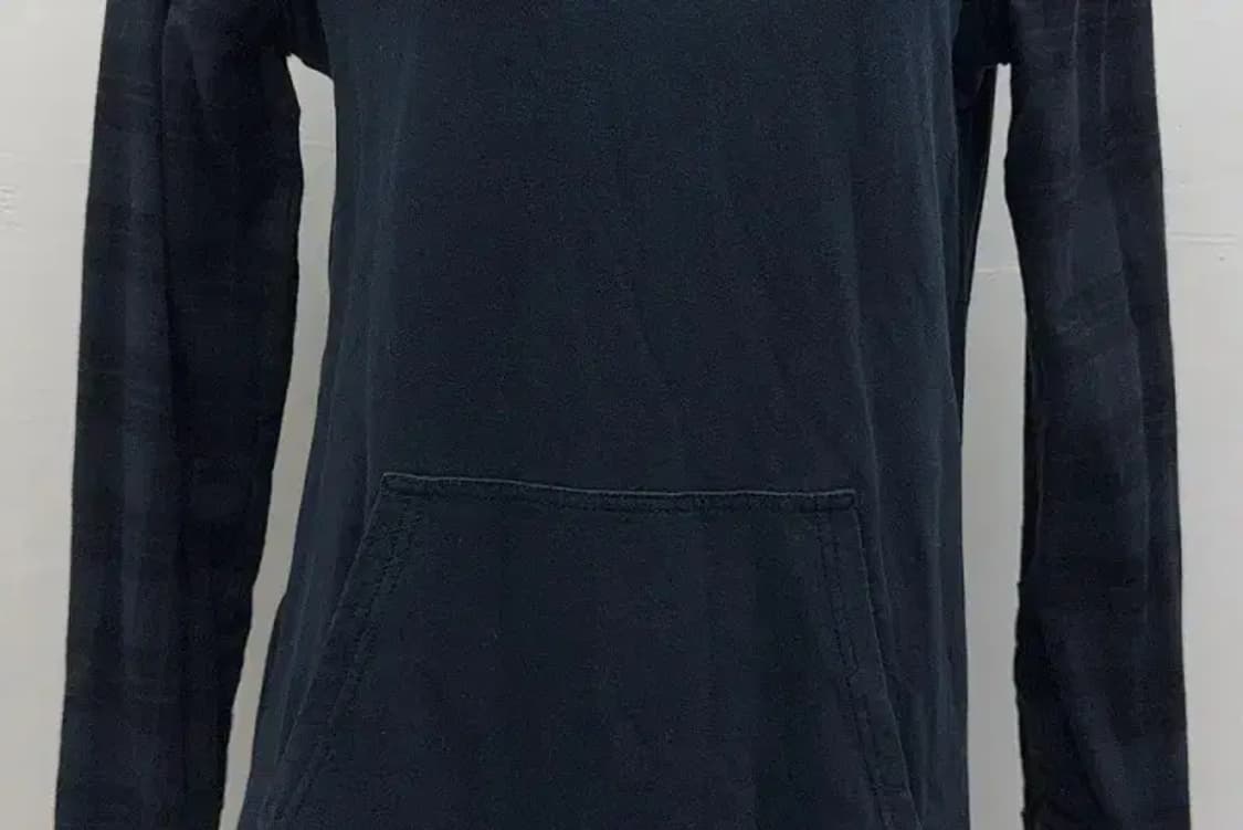 디젤 체크셔츠 레이어드 네이비 후드티 L 상품이미지4