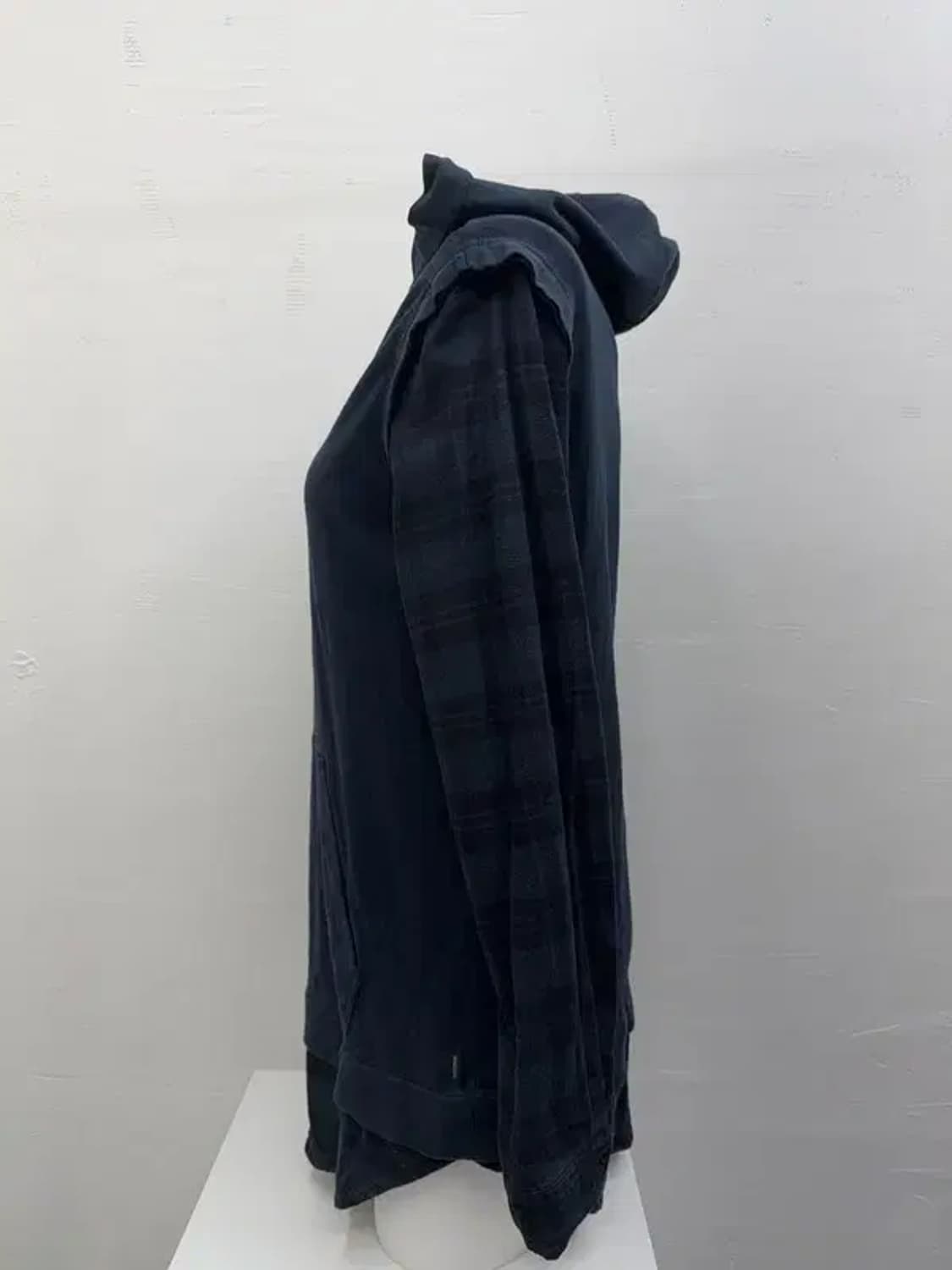 디젤 체크셔츠 레이어드 네이비 후드티 L 상품이미지9