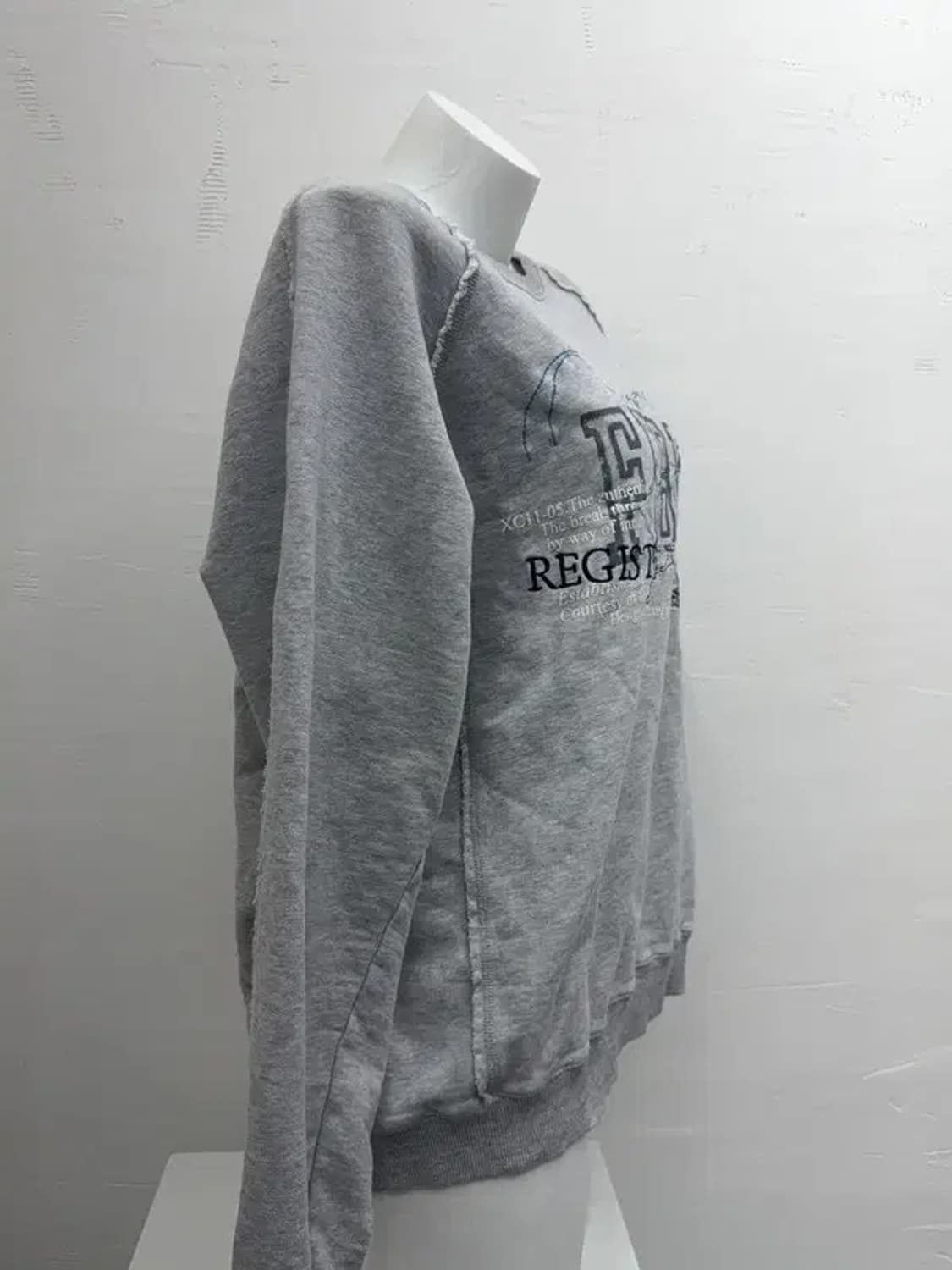 푸부 프린팅 그레이 맨투맨 L 상품이미지10