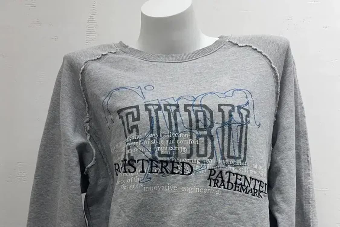 푸부 프린팅 그레이 맨투맨 L 상품이미지3