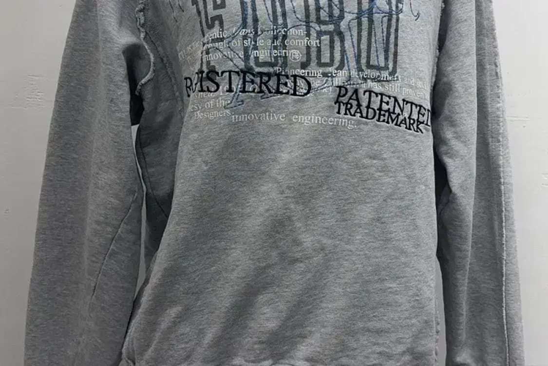 푸부 프린팅 그레이 맨투맨 L 상품이미지4