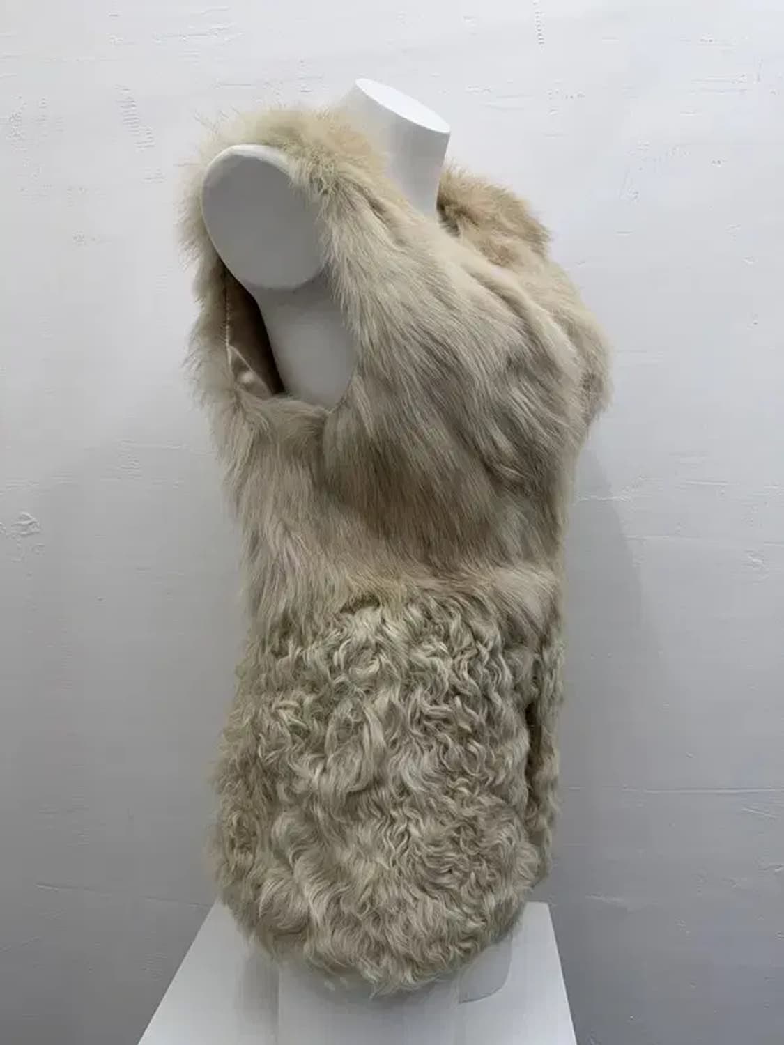 아이보리 리얼 여우털 퍼조끼 F 상품이미지9