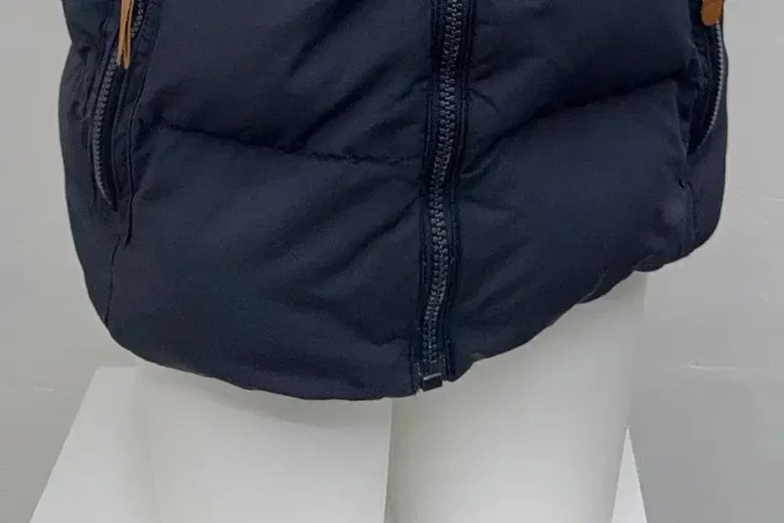 지프 자수 패치 네이비 패딩 조끼 M 상품이미지7