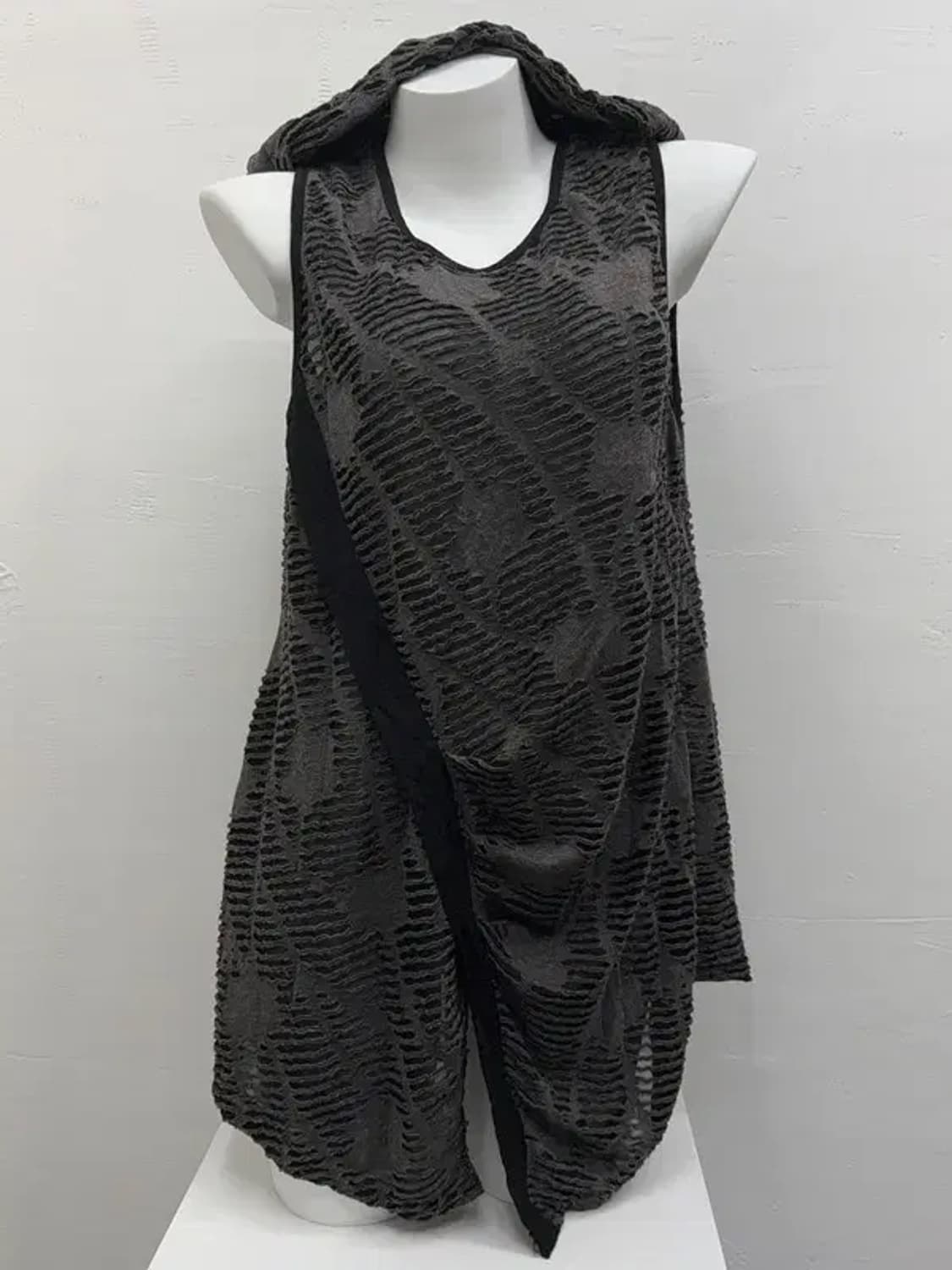 사선 절개 후드 나시 원피스 F 상품이미지1