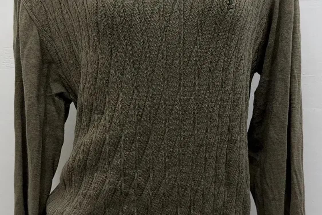 입생로랑 카키 체크 니트 105 상품이미지4