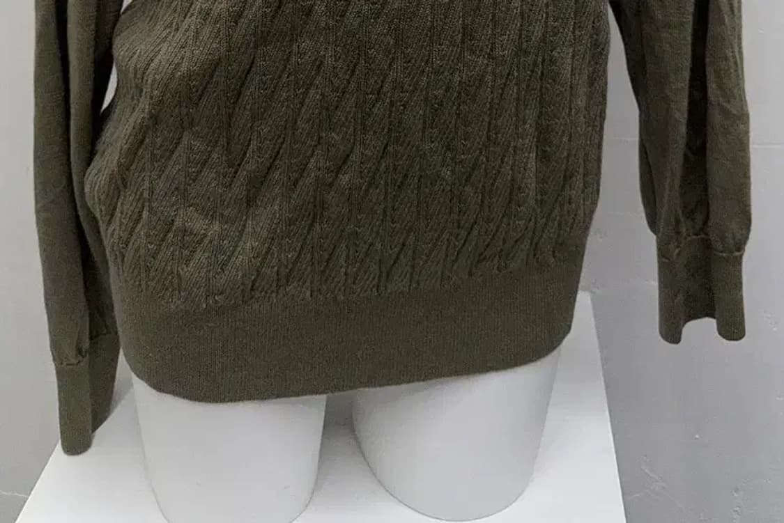 입생로랑 카키 체크 니트 105 상품이미지5