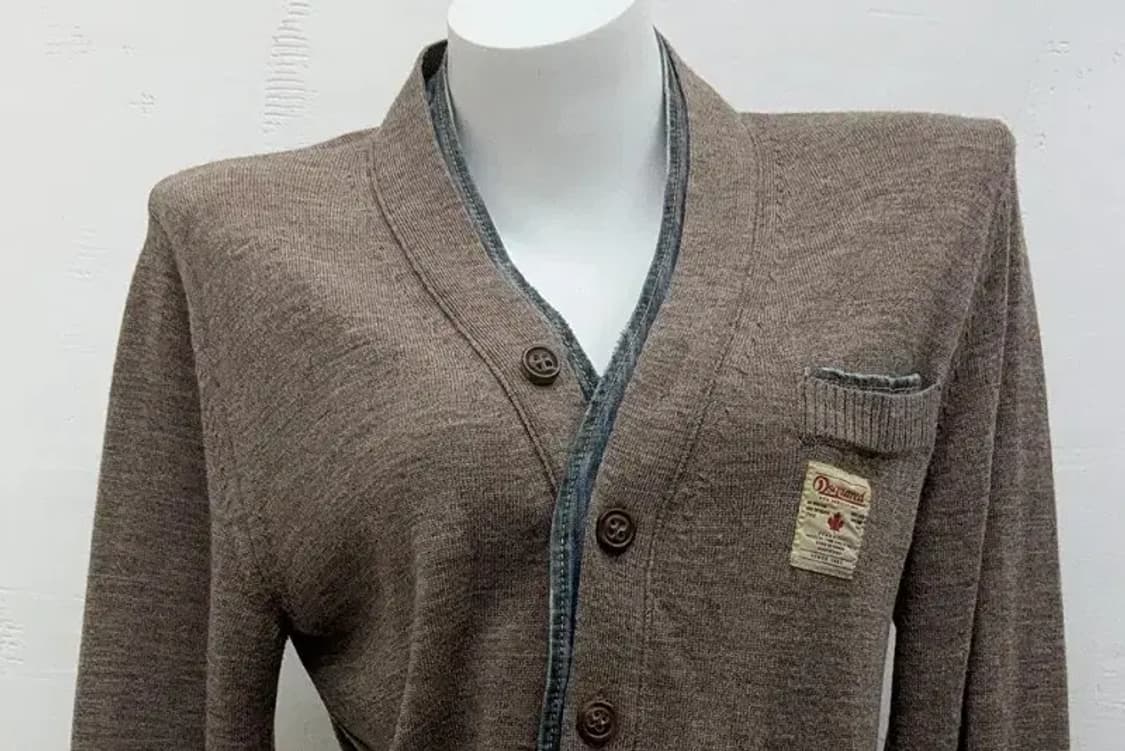 디스퀘어드 청 브라운 가디건 M 상품이미지3